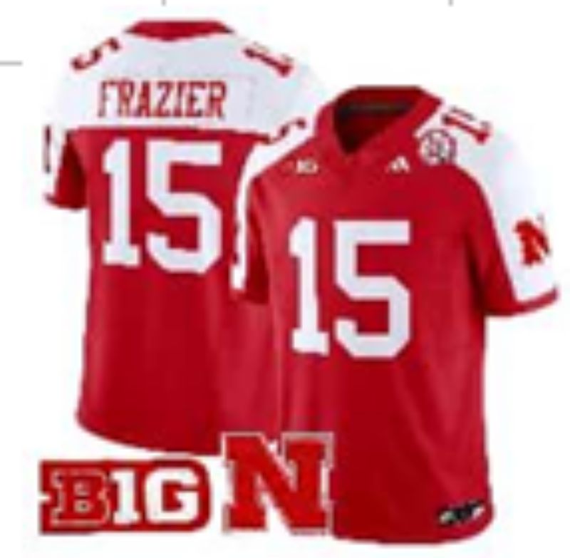 Men Nebraska Cornhuskers #15 Frazier red 2025 Vapor Limited NCAA Jersey 01->ncaa teams->NCAA Jersey